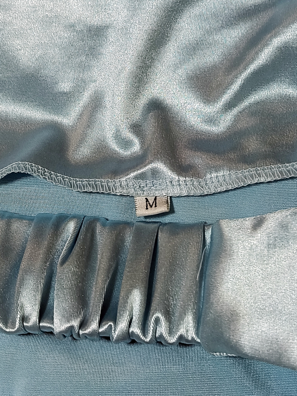 Silky Cowlneck Satin Maxi Dress in Steel Blue   Evening Gowns YouWD 9 - Picture 5 of 5